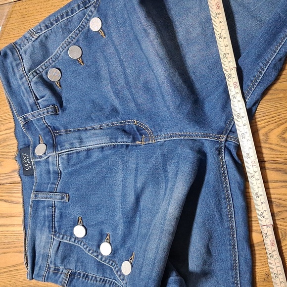 CURVE APPEAL Jeans Womens 8 X 29 BOOT BOOTCUT CUT Preowned BUTTONS - Picture 4 of 8